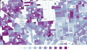 Social vulnerability map with a 1 to 10 relative scale