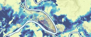 Flood model visualisation for Lao PDR